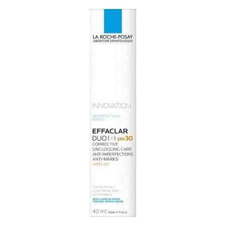 RayaPara - La Roche-Posay Effaclar DUO+ SPF30 – Soin Anti-Imperfections & Anti-UV 40ml - Parapharmacie au Meilleur Prix en Tunis