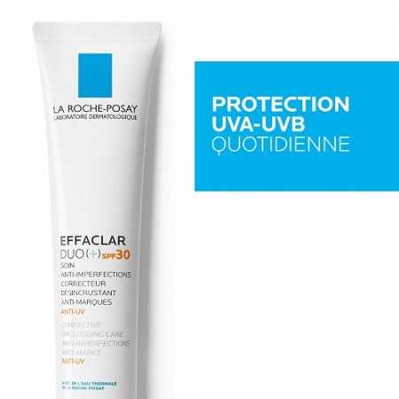 RayaPara - La Roche-Posay Effaclar DUO+ SPF30 – Soin Anti-Imperfections & Anti-UV 40ml - Parapharmacie au Meilleur Prix en Tunis