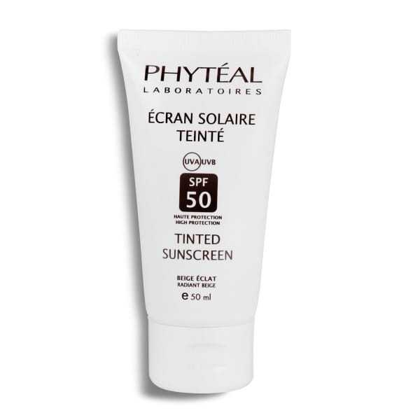 Phyteal Écran Teinté Beige Éclat SPF50 – Soin Solaire Unifiant Haute Protection