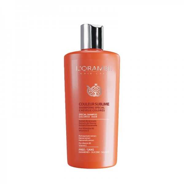 L'Oramel Couleur Sublime – Shampooing Cheveux Colorés à la Grenade 300ml