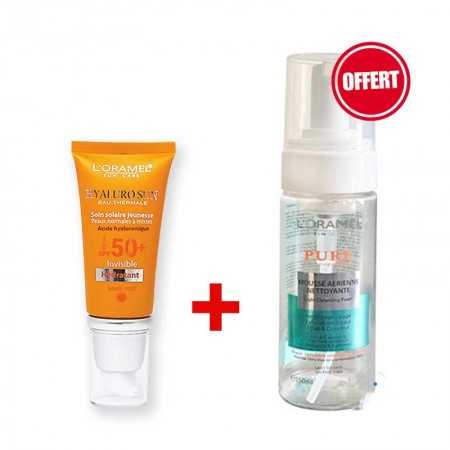RayaPara - Pack L'Oramel Hyalurosun Invisible SPF50+ 40ml + Mousse Nettoyante Offerte 150ml - Parapharmacie au Meilleur Prix en RayaPara - Pack L'Oramel Hyalurosun Invisible SPF50+ 40ml + Mousse Nettoyante Offerte 150ml - Parapharmacie au Meilleur Prix en