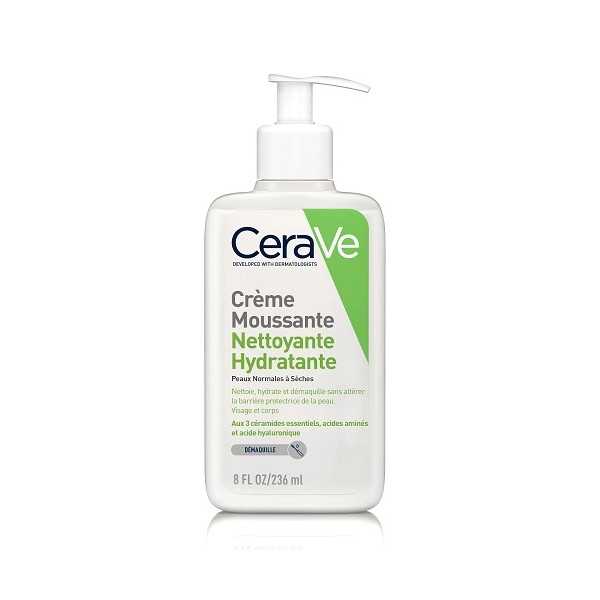 CeraVe Crème Moussante Nettoyante Hydratante – 236 ml
