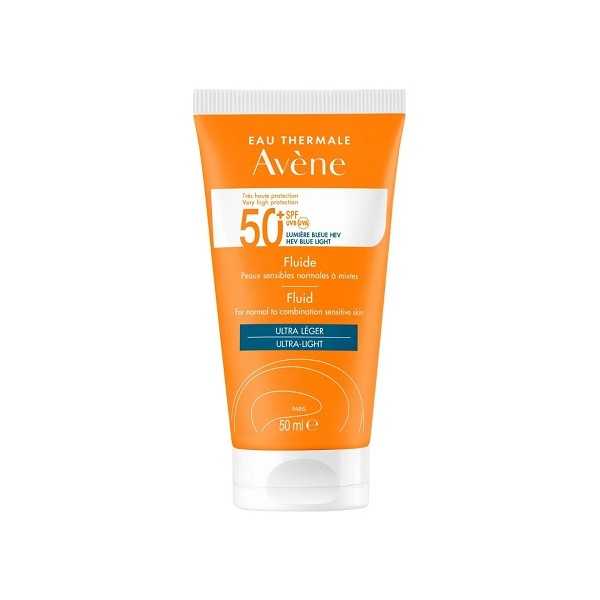 AVENE Fluide avec Parfum SPF50+ 50ml Pénétration 3 Secondes Ultra Léger