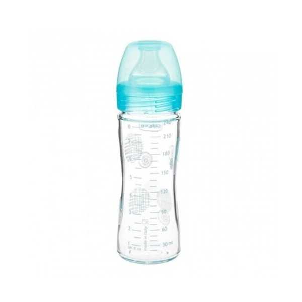 Chicco Biberon Verre Bleu 0M+ 240ml