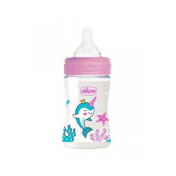 Chicco Biberon Well Being Rose 0M+ 150ml