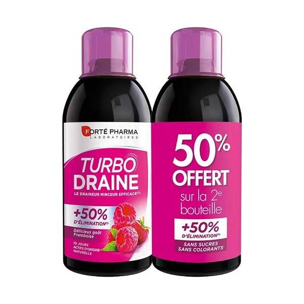 Forté Pharma Turbo Draine Framboise 2x500ml