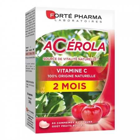 RayaPara - Forté Pharma Acérola 60 Comprimés À Croquer - Parapharmacie au Meilleur Prix en Tunisie !