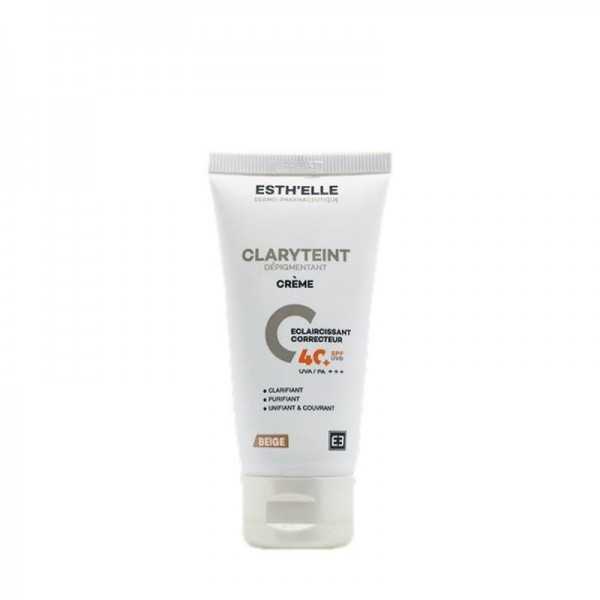 Esth’elle Claryteint Beige – Crème Éclaircissante Teintée SPF 50gr