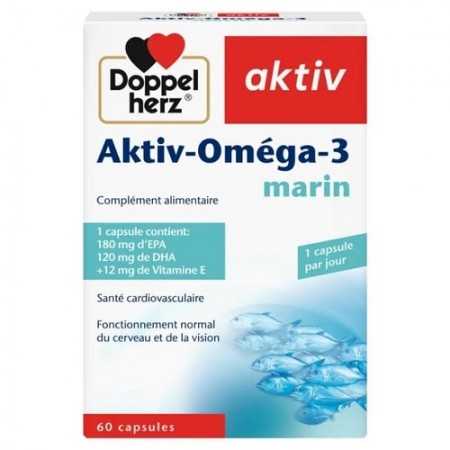 RayaPara - Aktiv Oméga‑3 Marin – 60 capsules - Parapharmacie au Meilleur Prix en Tunisie ! RayaPara - Aktiv Oméga‑3 Marin – 60 capsules - Parapharmacie au Meilleur Prix en Tunisie !