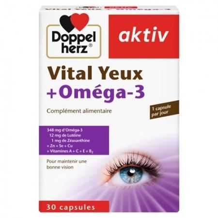 RayaPara - Aktiv Vital Yeux + Oméga-3 – Vision & Protection Oculaire – 30 Capsules - Parapharmacie au Meilleur Prix en Tunisie ! RayaPara - Aktiv Vital Yeux + Oméga-3 – Vision & Protection Oculaire – 30 Capsules - Parapharmacie au Meilleur Prix en Tunisie !