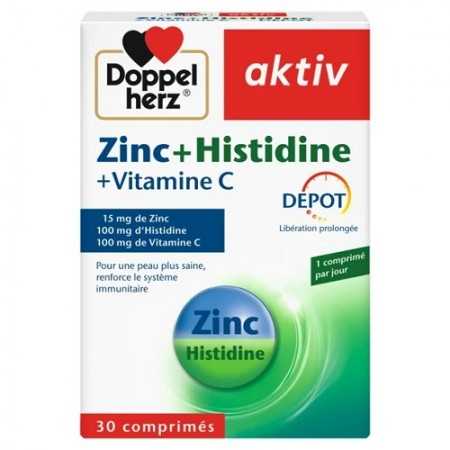 RayaPara - Aktiv Zinc + Histidine + Vitamine C – Immunité, Peau & Antioxydants – 30 Comprimés - Parapharmacie au Meilleur Prix e RayaPara - Aktiv Zinc + Histidine + Vitamine C – Immunité, Peau & Antioxydants – 30 Comprimés - Parapharmacie au Meilleur Prix e