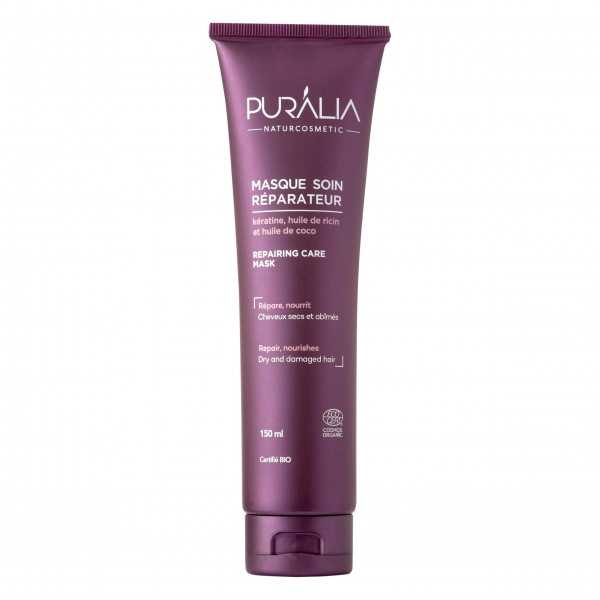 PURALIA Masque Soin Réparateur Cheveux – Kératine, Ricin & Coco Bio – 150 ml